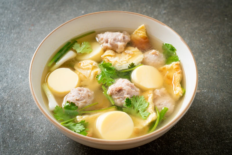 เมนูอาหารในเว็บร้านอาหารหน้าเดียว