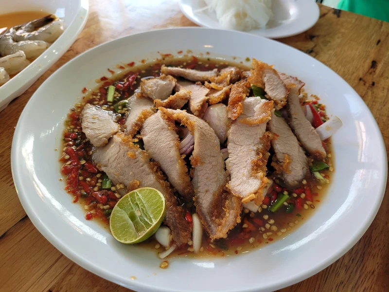 เมนูอาหารในเว็บร้านอาหารหน้าเดียว